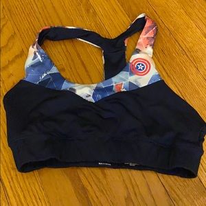Marvel Her Universe Captain America Sports Bra
